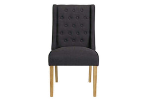 LPD Furniture Verona Beige & Charcoal Fabric Dining Chair (6074528530606)