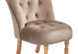 LPD Furniture Lydia Duck Egg Blue, Cappuccino & Silver Fabric Chair (6169632473262)