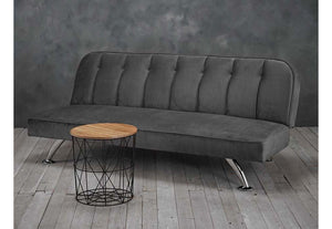 LPD Brighton Green, Grey, Orange, Pink Velvet Fabric Vintage Style Sofa Bed (6579740737710)
