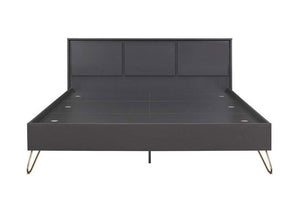 Birlea Arlo Matt Grey Upholstered Fabric Bed 4FT 4FT6 Double 5FT King Size (5786123075750)