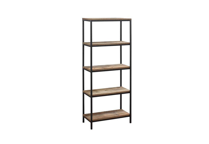Birlea Urban Rustic Wood Effect with Black Metal Frame 5 Tier Bookcase