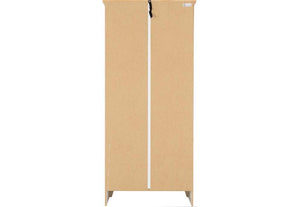 Seconique Ludlow Grey and White with Oak Lacquer 2 Door Wardrobe (5762500788390)