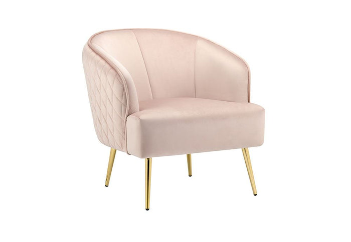 Birlea Bella 2 Seater and 1 Seater Blush Pink Upholstered Fabric Sofa