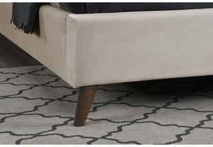Birlea Elm Warm Stone and Grey Upholstered Fabric Bed 4FT 4FT6 Double 5FT King (5782496346278)