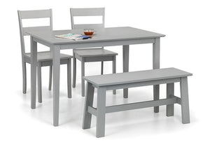 Julian Bowen Kobe Grey Compact Rectangular Dining Table (5801669951654)