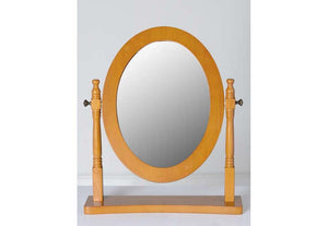 Seconique Contessa Antique Pine and White Dressing Table Mirror (5762167832742)