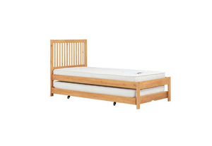 Birlea Buxton Pine & White Wooden Guest Bed w/ Comfort Care Mattress Single (5698005401766)