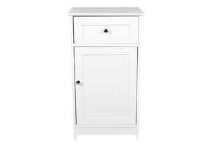 LPD Furniture Alaska White and Grey Wooden Low Storage Cabinet (6113029849262)