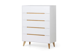 Julian Bowen Alicia Scandinavian Modern Retro 3 Drawer 5 Drawer 6 Drw Wide Chest (5641808937126)