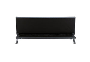 Birlea Logan Grey Polyester Buttoned Back 3 Seater Upholstered Fabric Sofa Bed (5596117794982)