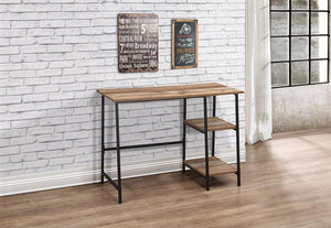 Birlea Urban Rustic Wood Effect with Black Metal Frame Study Desk (5596213477542)