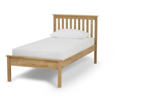 Serene Heather Honey Oak Opal White Hevea Wooden Bed 3FT 4FT Double 5FT 6FT (6677561901230)