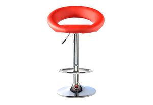 Heartlands Murry Black Lime Pink Red White PU w/ Chrome Base Bar Stool Set of 2 (7484315336878)