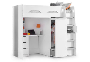 Julian Bowen Pegasus White & Anthracite High Sleeper (5639591166118)