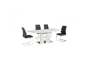 OSD Grenoble Grey PU with Chrome Leg Dining Chair (7622151405742)