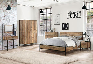 Birlea Urban Rustic Oak Effect 2 Door Wardrobe and 4 Door Wardrobe (5600555860134)
