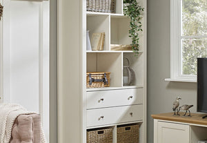 LPD Furniture Cotswold Oak/Grey and Oak/Cream Bookcase (6168074911918)