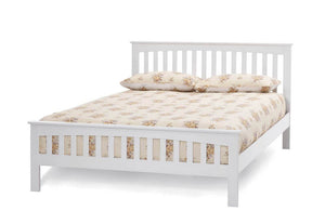 Serene Amelia Honey Oak Opal White Hevea Wooden Bed 3FT 4FT Double 5FT 6FT (6677603090606)