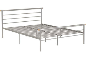 Seconique Orion Silver Metal Bed 3FT Single 4FT Small Double 4FT6 Double (6080280428718)