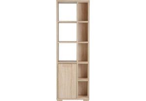 Seconique Cambourne Light Sonoma Oak 1 Door 5 Shelf,1 Door,3 Drw Display Cabinet (5738012967078)
