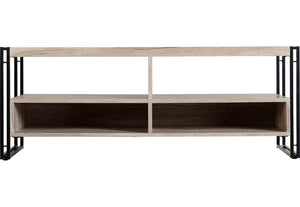 Seconique Warwick Oak Effect Veneer with Black TV Unit (5759289458854)