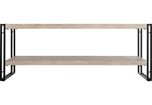 Seconique Warwick Oak Effect Veneer with Black Coffee Table (5758271684774)