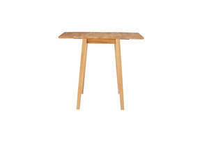 Birlea Drop Leaf Oak Rubberwood Dining Table with 2 Dining Chairs (5596122054822)
