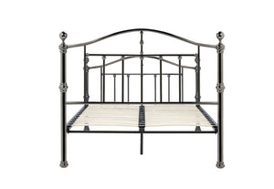 Birlea Victoria Black Nickel Steel Metal Bed Frame 4FT6 Double and 5FT King Size (5597591863462)