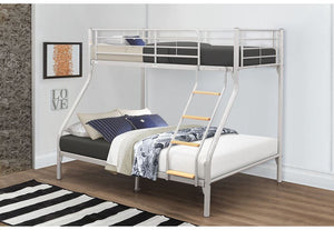 Birlea Nexus Silver Fixed Ladder Triple Sleeper Bed (5629837541542)