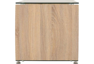 Seconique Monza Light Sonoma Oak with Glass TV unit (5756206448806)