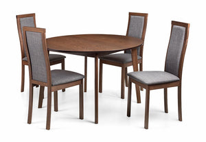 Julian Bowen Farringdon Walnut Circular Dining Table (5801667952806)