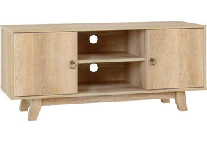 Seconique Finley Medium Oak Effect Veneer TV Unit (5747137642662)