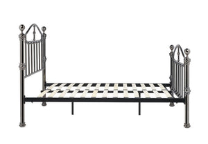 Birlea Victoria Black Nickel Steel Metal Bed Frame 4FT6 Double and 5FT King Size (5597591863462)