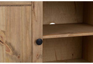 Seconique Panama Natural Wax 2 Door 1 Shelf Flat Screen TV Unit (5759289393318)