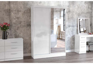 OSD Lynx High Gloss White Wardrobe (7582011949230)