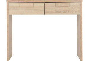 Seconique Cambourne Light Sonoma Solid Oak 2 Drawer Rectangular Dressing Table (5738386915494)