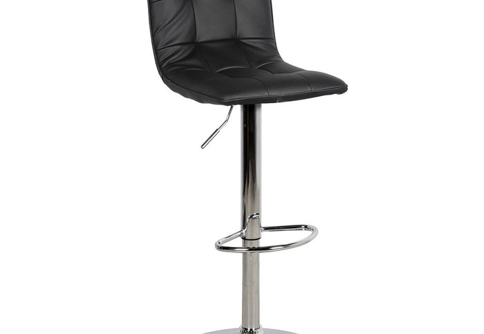 LPD Furniture Vigo Black & White Faux Leather Bar Stool