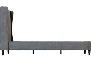 Seconique Amelia Dark Grey Upholstered Fabric Bed 4FT6 Double 5FT King Size (5669222842534)