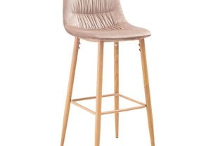 LPD Furniture Harper Beige Blue Grey & Vintage Pink Barstool Set of 2 (6169580535982)