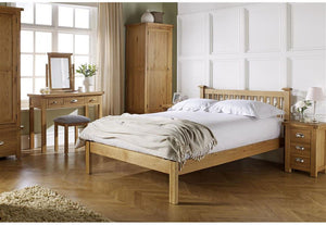 Birlea Woburn Oak Veneer Solid Oak Dressing Table Mirror (5596251979942)