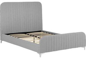 Seconique Hampton Grey Teal Upholstered Fabric Bed 4FT6 Double 5FT King Size (5674808705190)