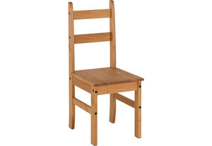Seconique Corona Distressed Waxed Pine Budget Dining Set Table + 4 Chairs (5718943629478)