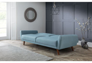Julian Bowen Monza Mid-Grey Compact Retro Sofa bed (5801699213478)