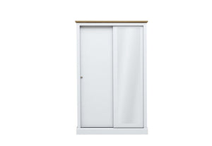 LPD Devon Oak/White, Oak/Charcoal & Oak 2 Door Sliding Wardrobe (6169253642414)
