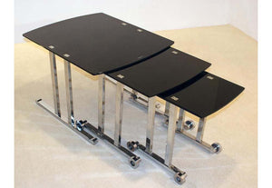 OSD Cologne Chrome & Black Nest of Tables (7566614397102)