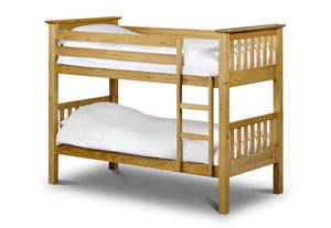 Julian Bowen Barcelona Antique,White Bunk Bed (5638973161638)