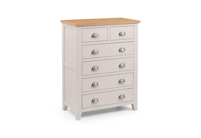Julian Bowen Richmond Solid Oak 4 + 2 Drawer and 6 Drawer Wide Chests