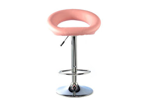 Heartlands Murry Black Lime Pink Red White PU w/ Chrome Base Bar Stool Set of 2 (7484315336878)