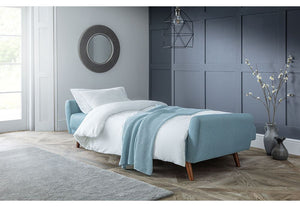 Julian Bowen Monza Mid-Grey Compact Retro Sofa bed (5801699213478)