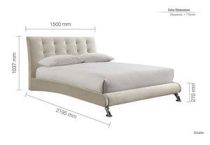 Birlea Hemlock Warm Stone Upholstered Fabric Sofa 4FT 4FT6 Double 5FT King Size (5786177044646)